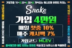 SNAKE 가입 4만원